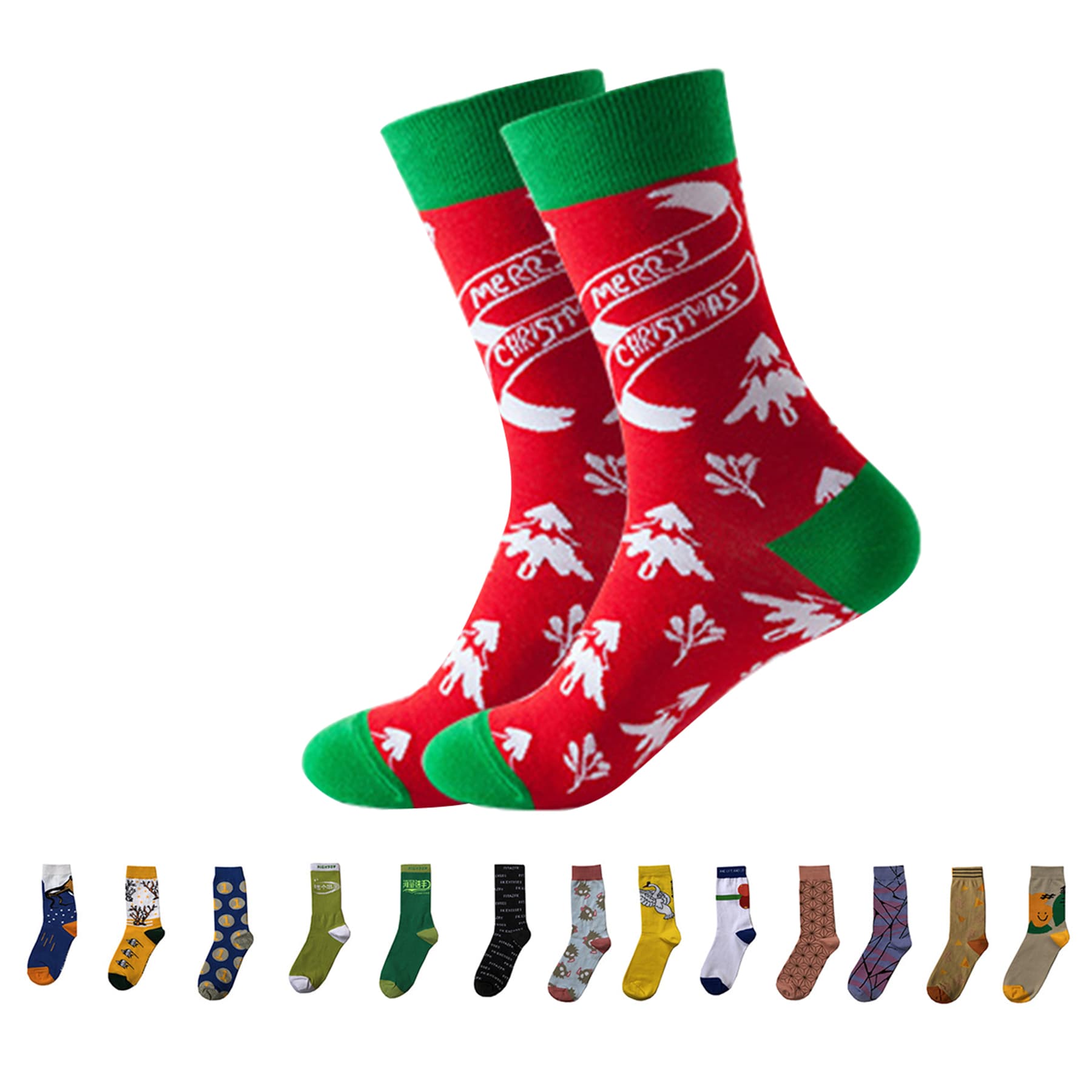 Custom Knitted Christmas Socks