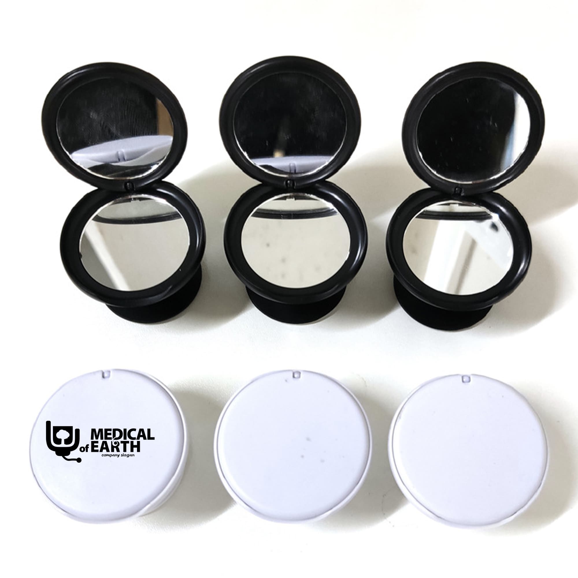 Plastic Round Mirror Popgrip