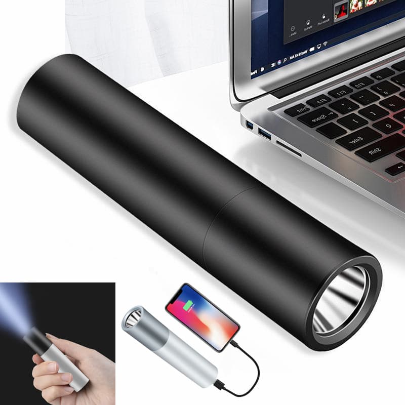  Portable 1200mAh Rechargeable LED Flashlight