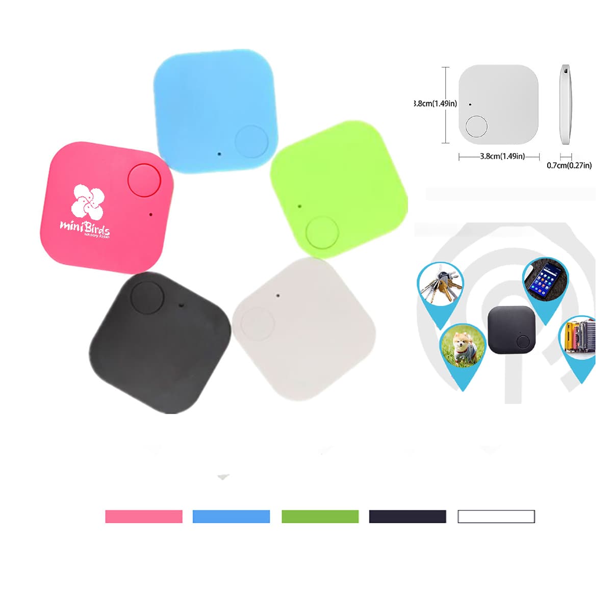 Square Wireless Bluetooth Tracker Key Finder