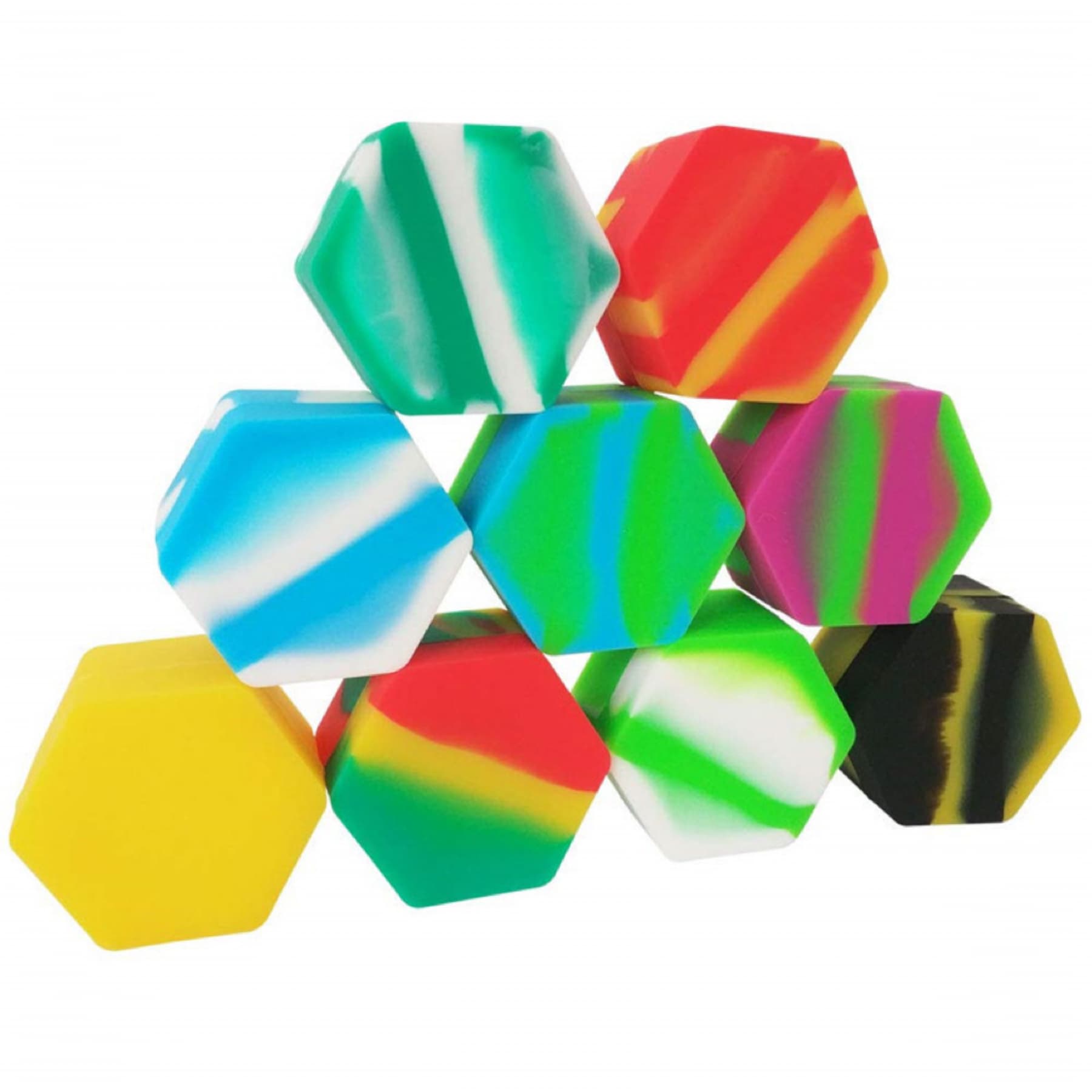 Non Stick Silicone Hexagon Bee Wax Oil Dab Container