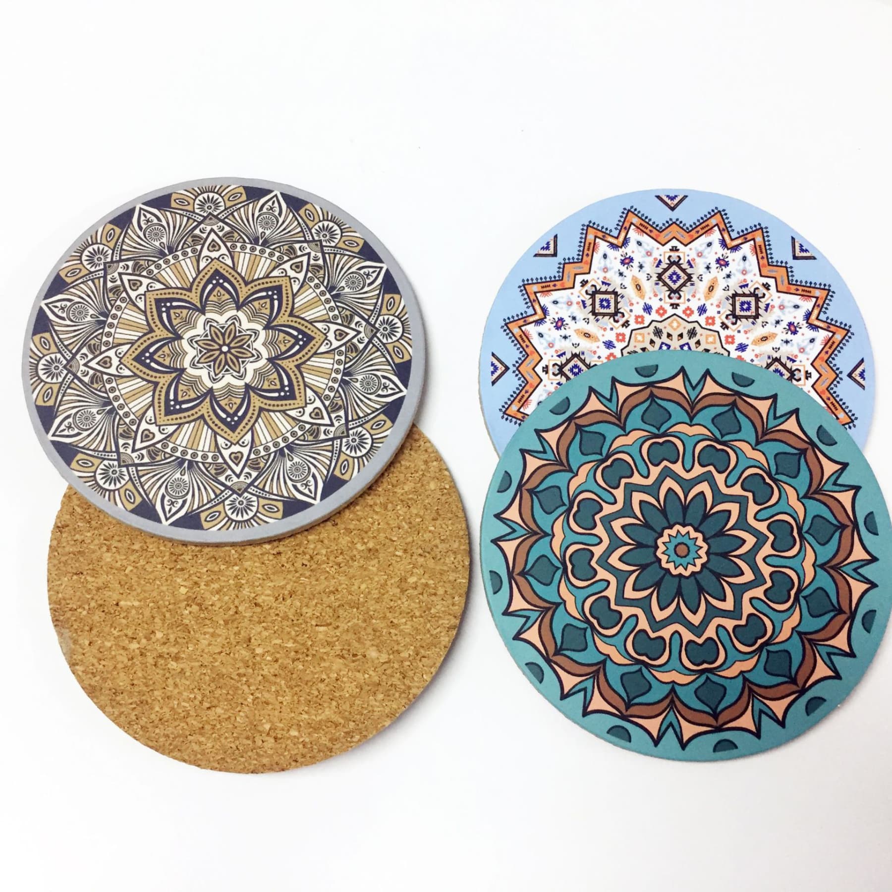 4" Full Color Round Ceramic Coaster