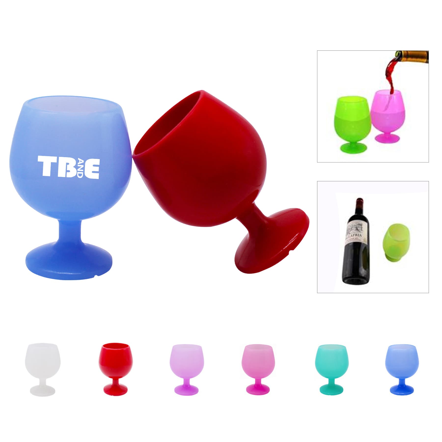 8 oz Silicone Wine Cup