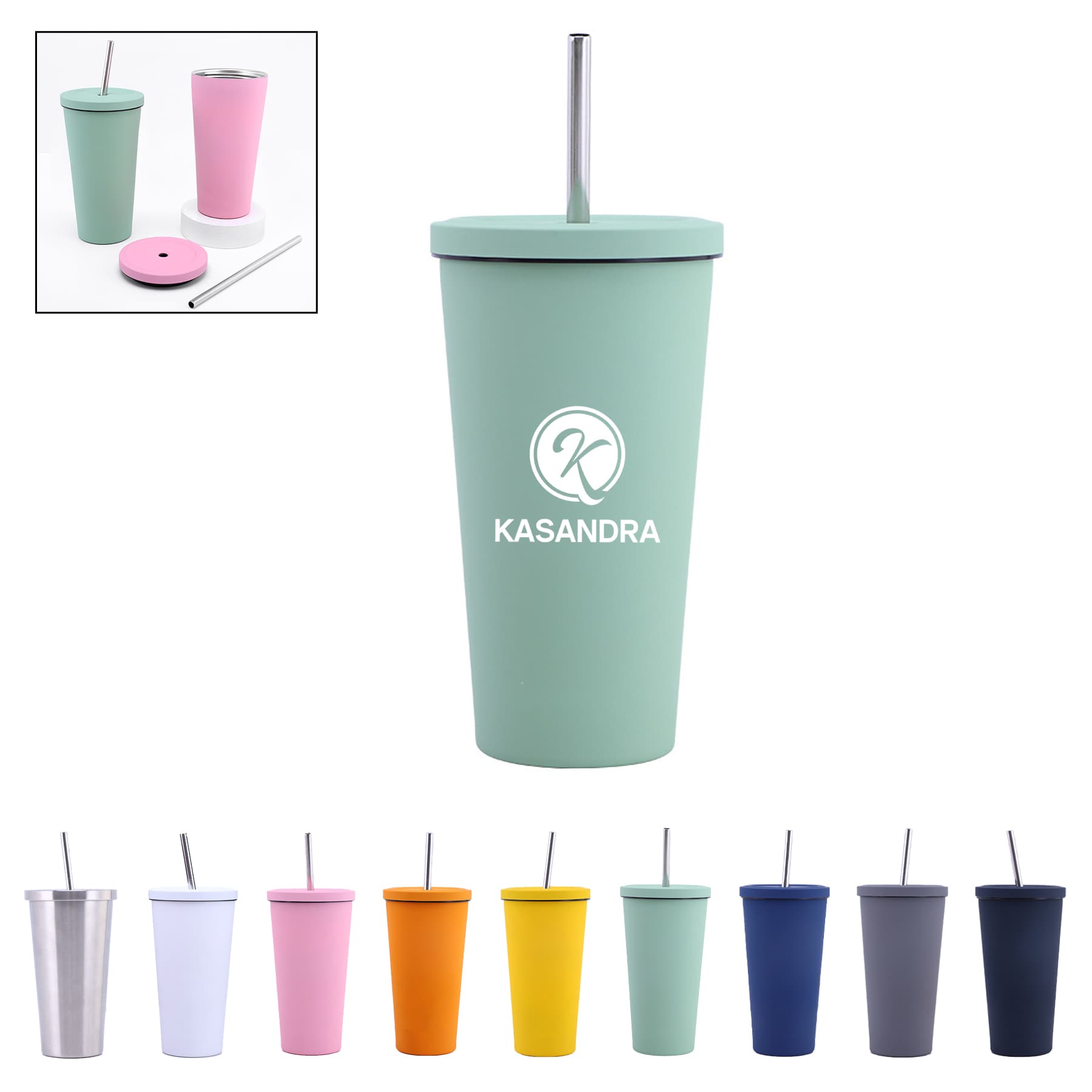 16 Oz Stainless Steel Sippy Cup