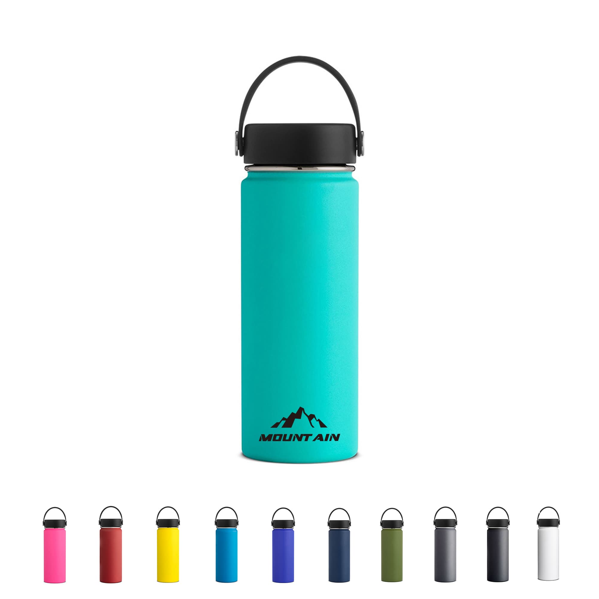 16 Oz Outdoor Stainless Steel Vacuum Bottle W/ Handle