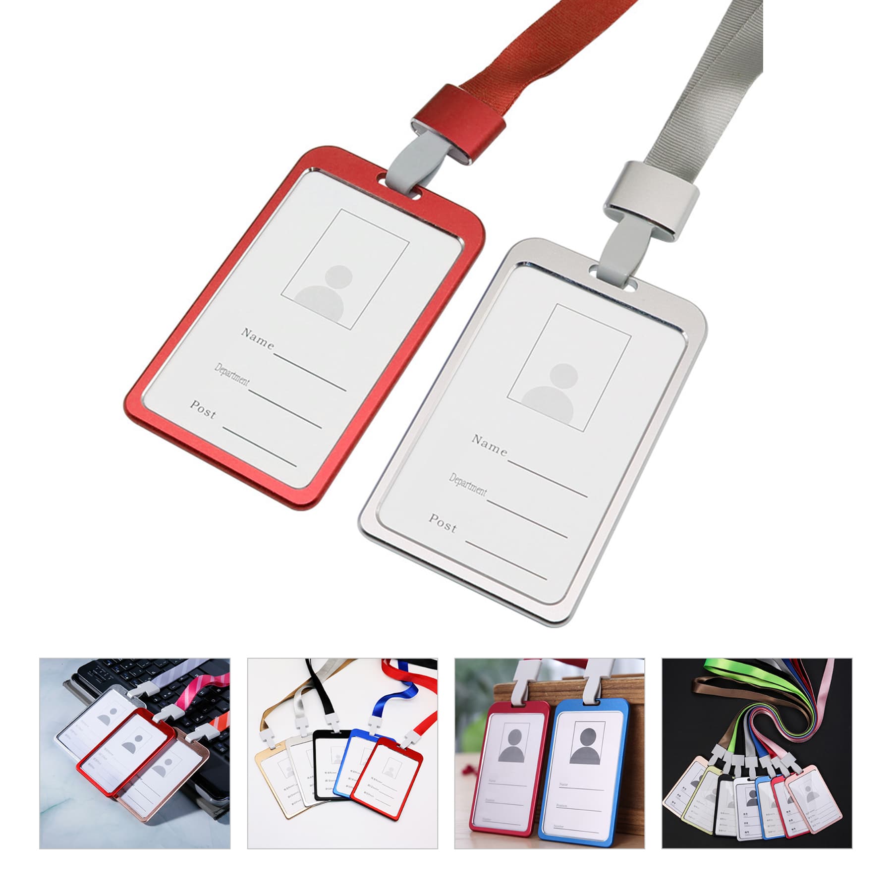 Blank Clear Work ID Badge Holder 