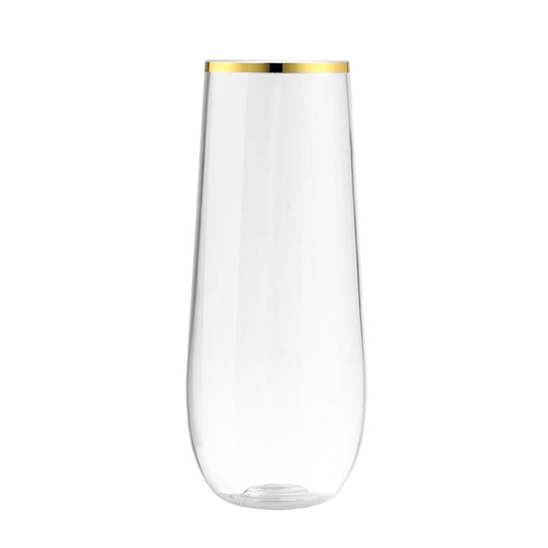 9 Oz. Stemless Plastic Wine Glasses thumbnail 3