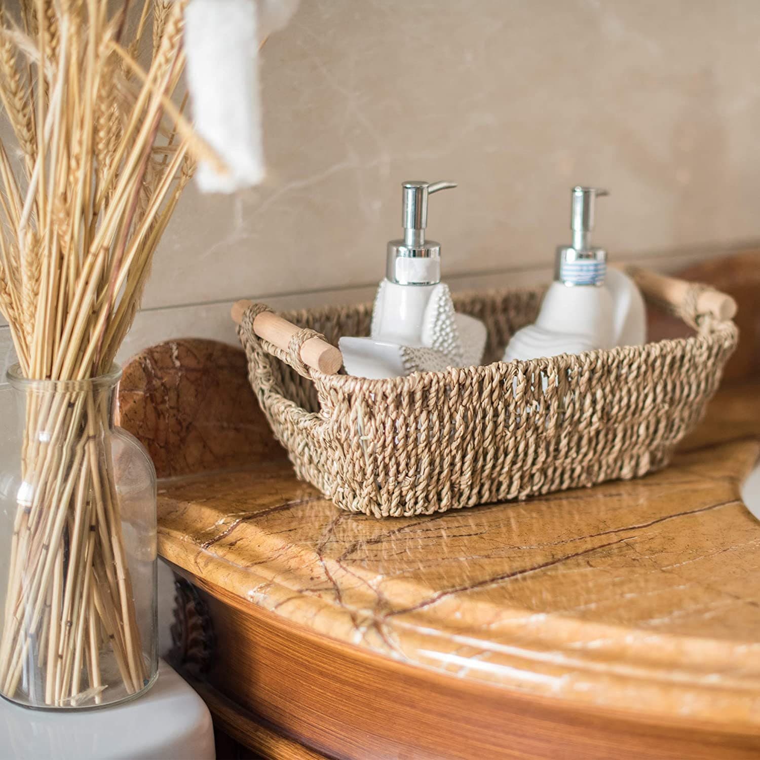 Storage Works Hand-Woven Small Wicker Baskets thumbnail 5