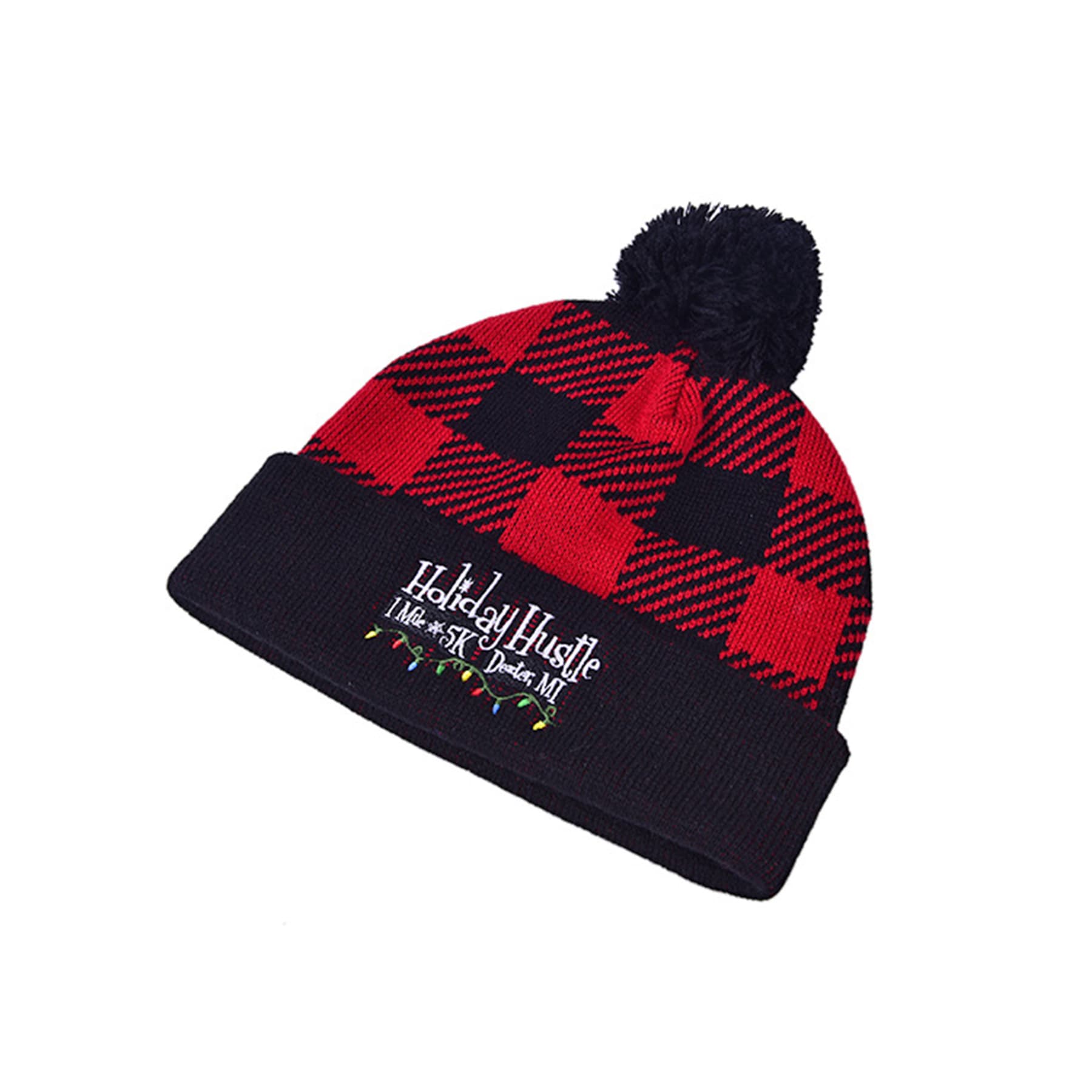 Plaid Knit Beanies thumbnail 6