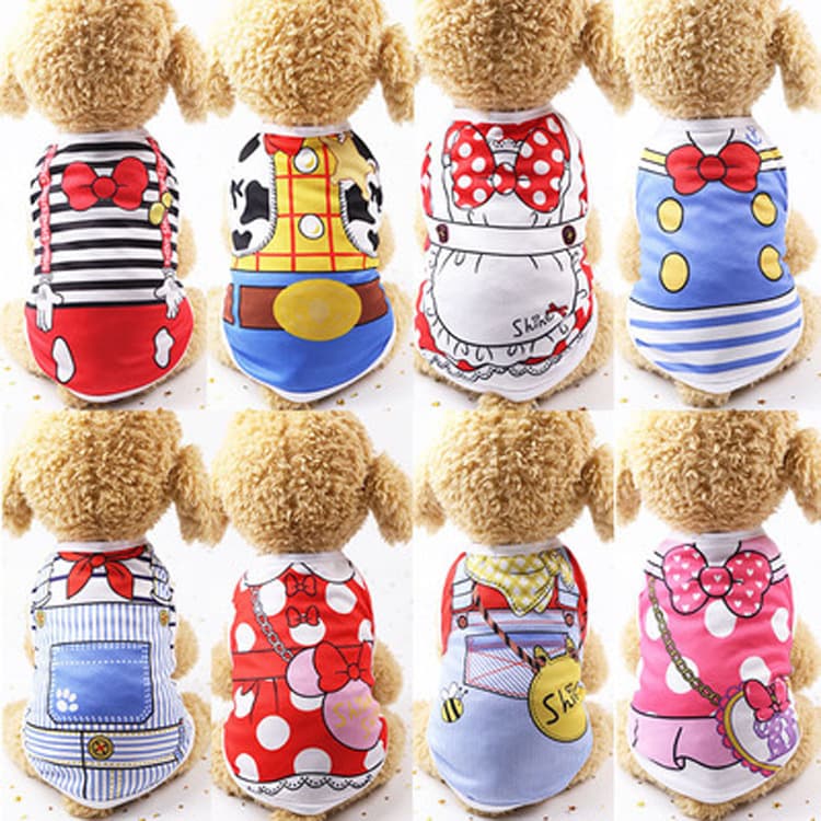 Dog Shirts Pet Printed Clothes thumbnail 8