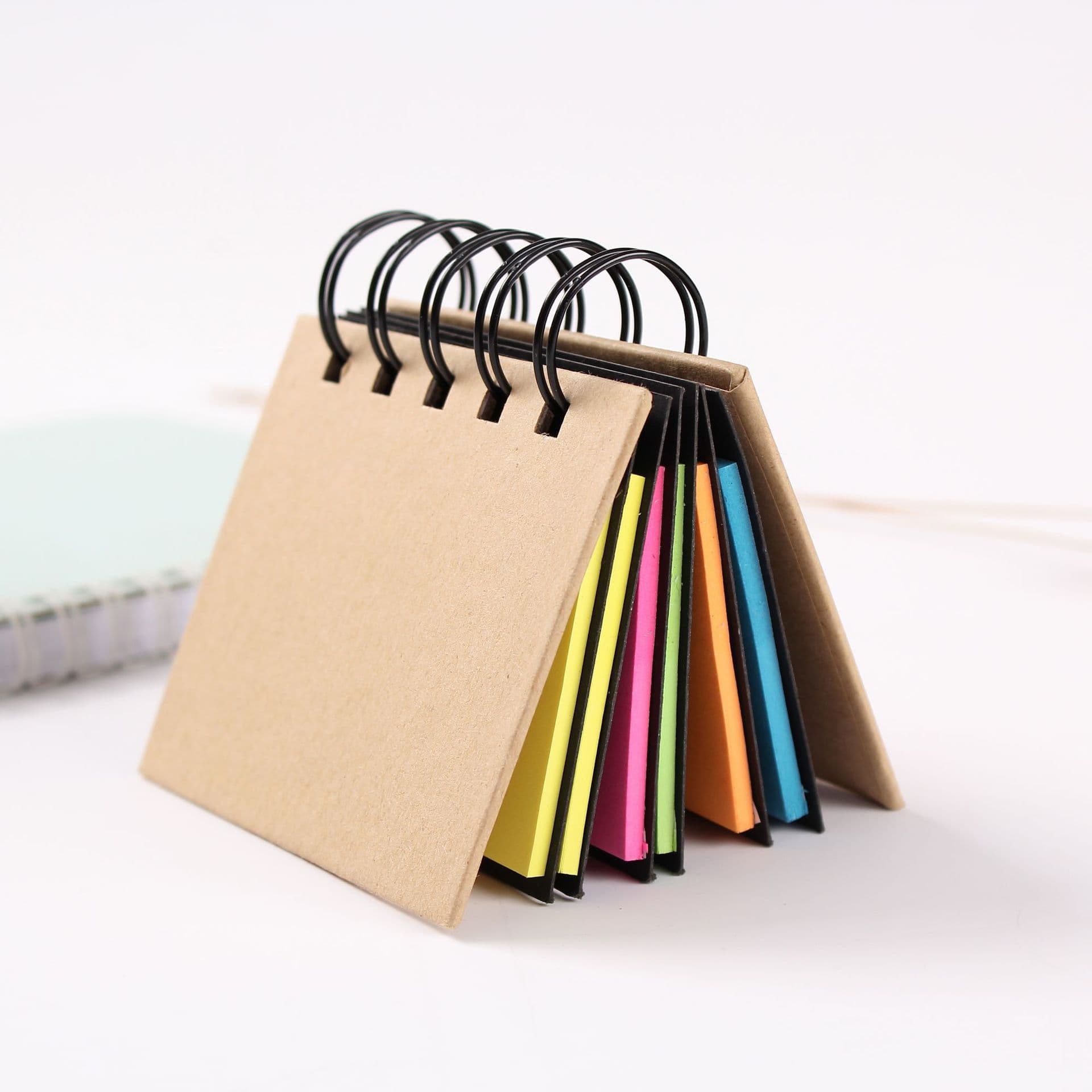 Kraft Paper Sticky Note Spiral Notebook thumbnail 6