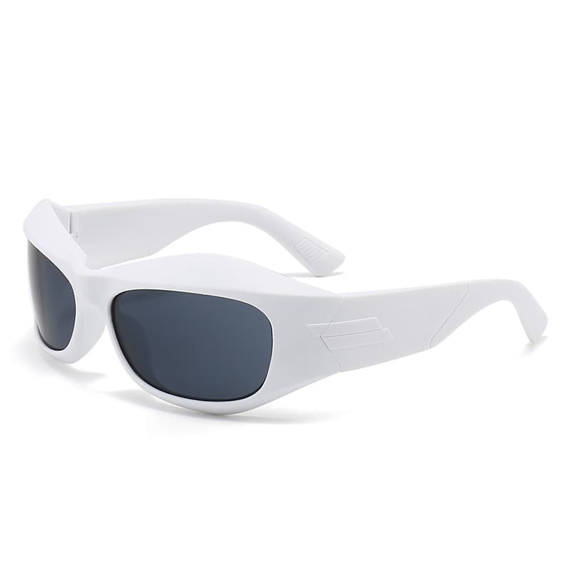 Fashion Y2K Oversized Futuristic Oval Sunglasses thumbnail 4