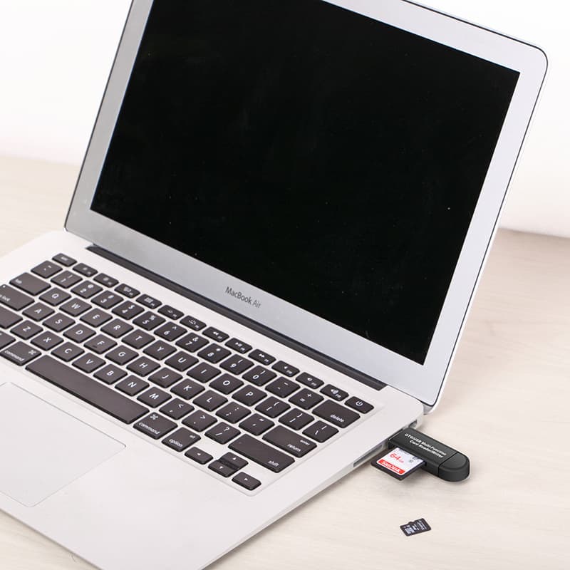 SD Card Reader High Speed USB Adapter Dual Slots Memory thumbnail 5