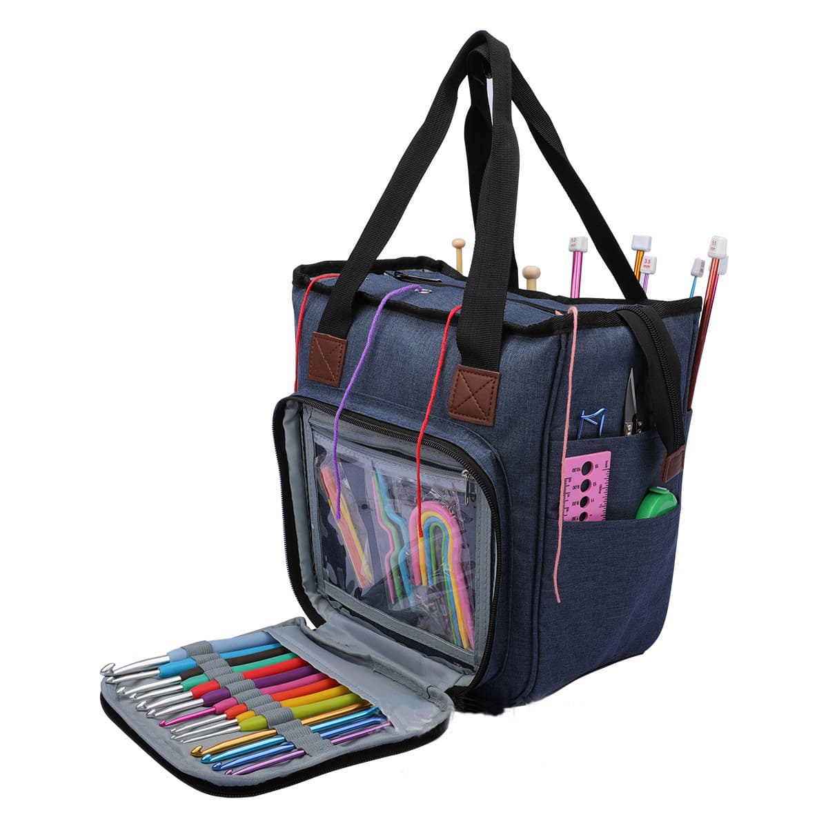 Multifunctional Portable Knitting tote bag thumbnail 5