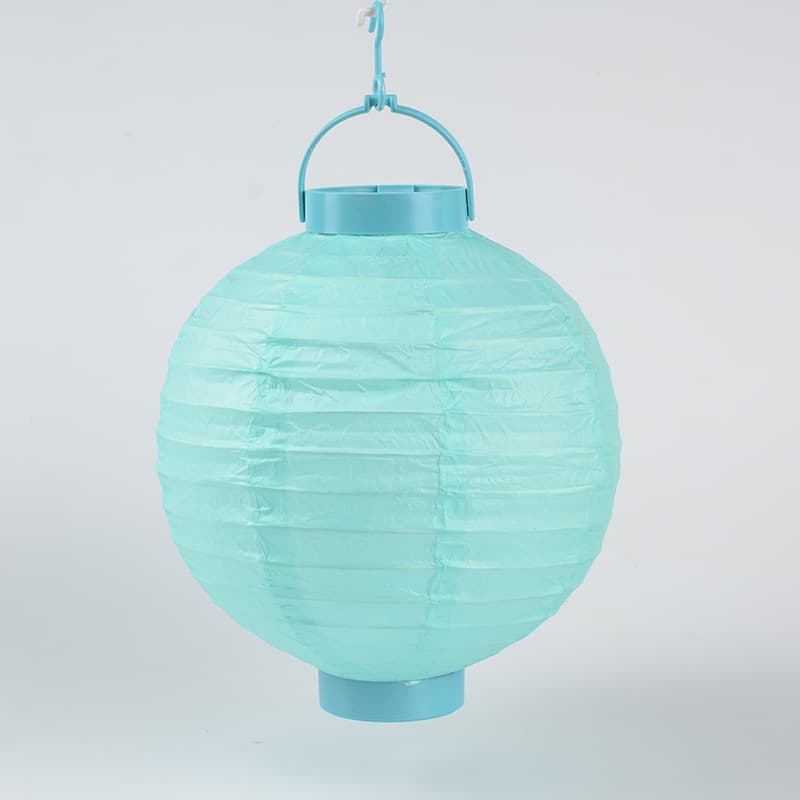 8-Inch Led Solid Color Paper Lantern thumbnail 5