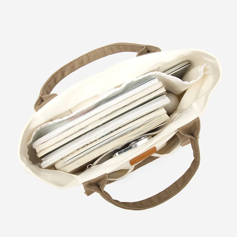 Multi Daily Use Canvas Tote Bag reusable Shoulder Crossbody thumbnail 2