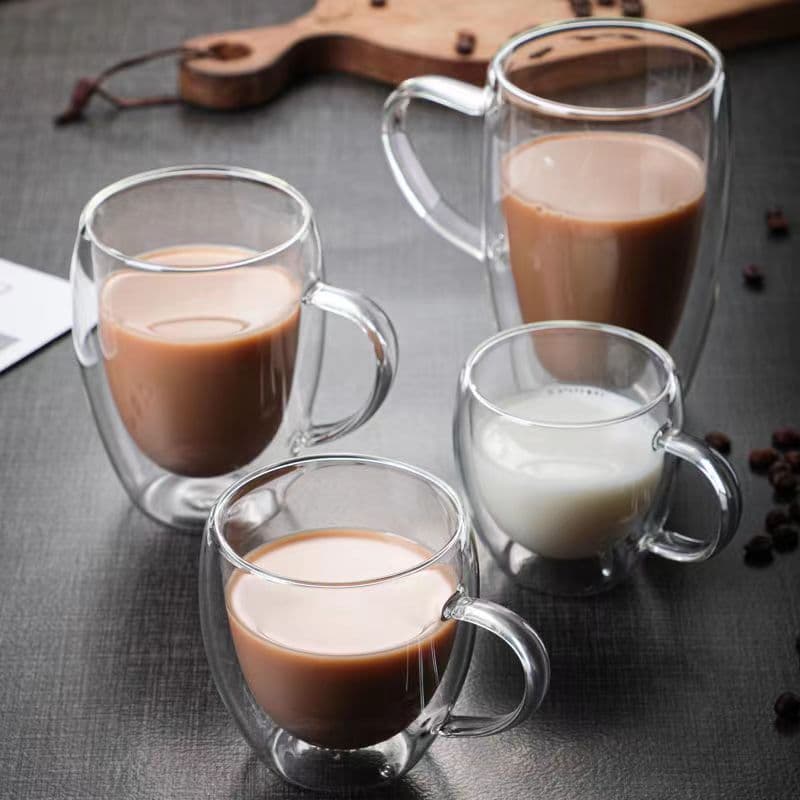 6 Oz 8.5Oz 11.5Oz 14.5Oz Double Wall Insulated Espresso Mugs