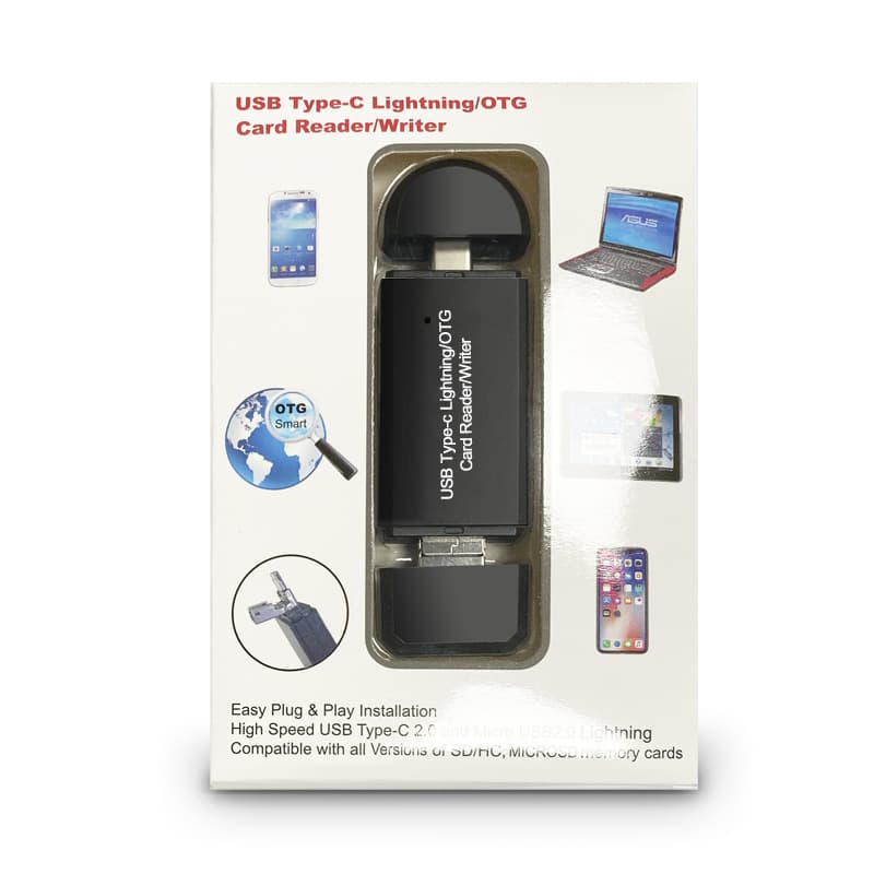 SD Card Reader High Speed USB Adapter Dual Slots Memory thumbnail 4