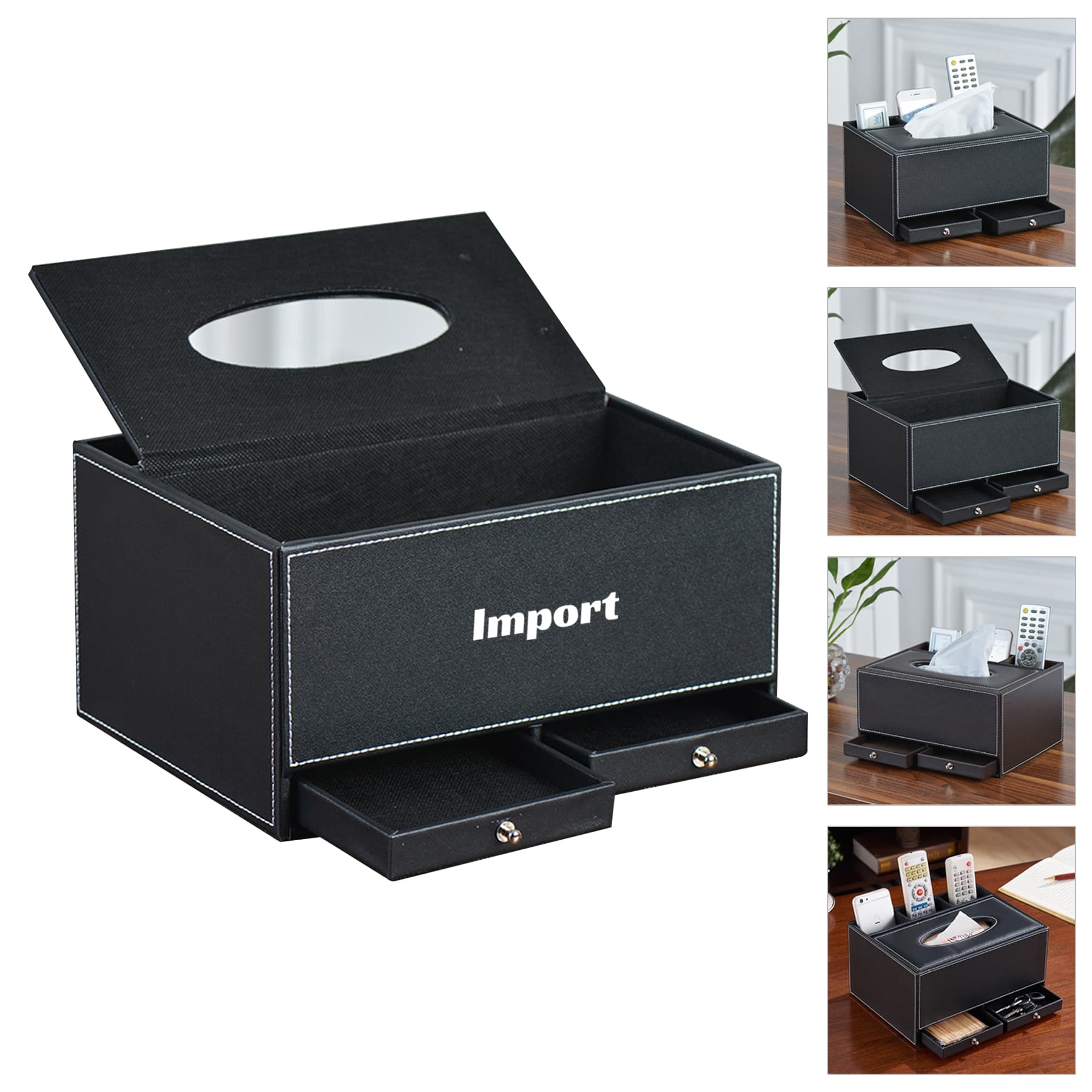 PU Desk Pen Holder