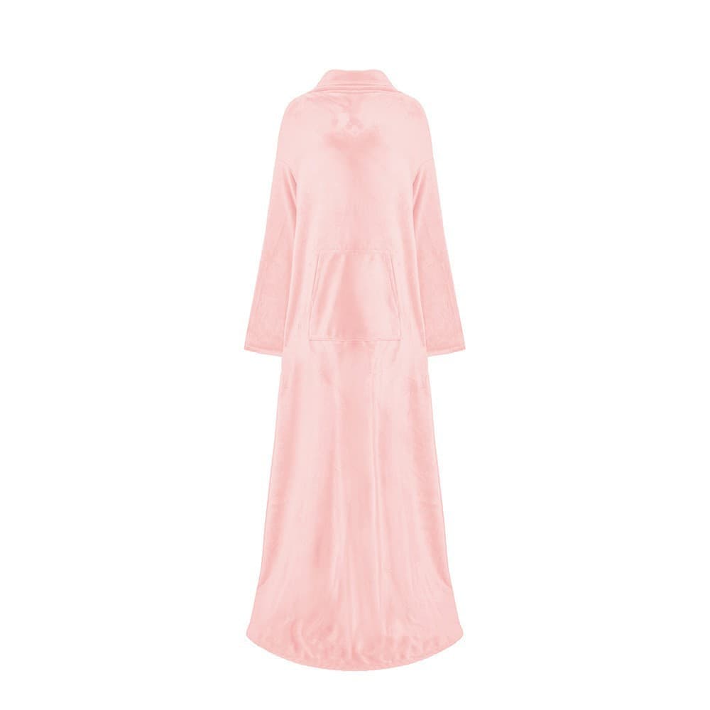 Soft Warm Large Fleece Plush Sleeved Wrap Robe Blanket thumbnail 7