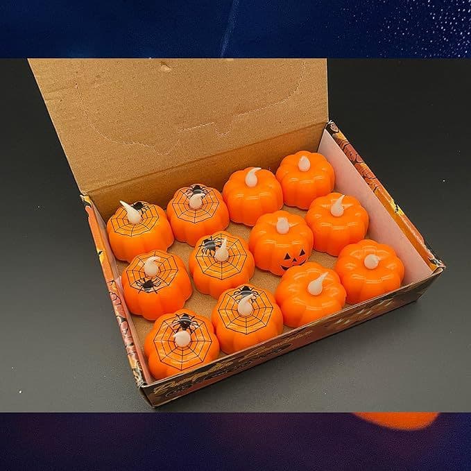 Halloween LED Pumpkin Candle thumbnail 2