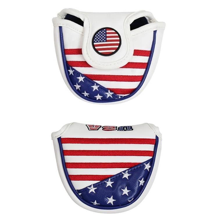 PU Leather America Mallet Golf Putter Cover Headcover thumbnail 7