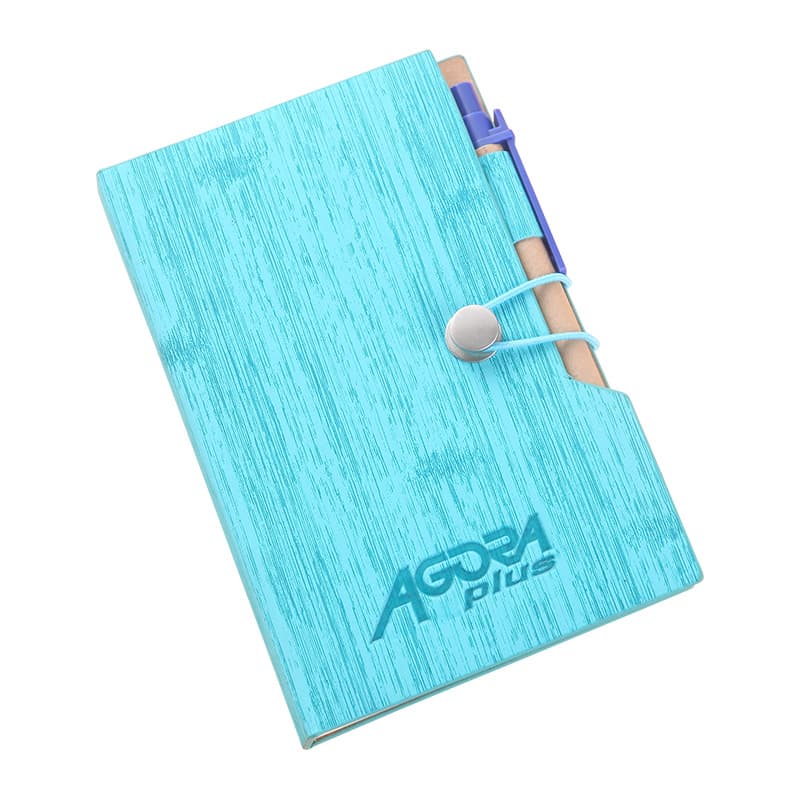 Customizable Woodgrain Notebook with Sticky Notes And Flags thumbnail 7