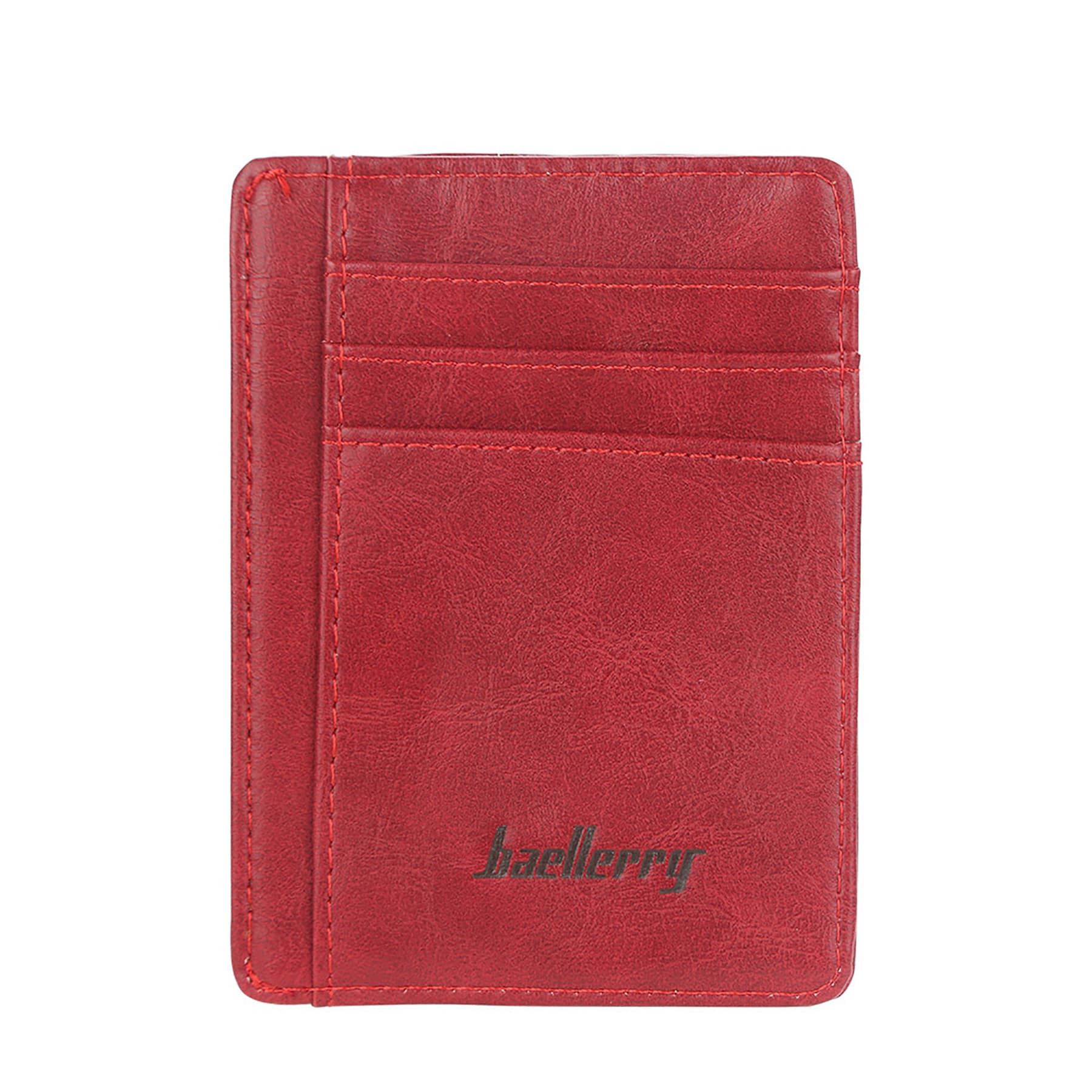 Antimagnetic Ultrathin Retro PU Card Holder Wallet thumbnail 3