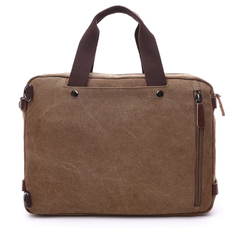 Expandable Large Canvas Vintage Massenger Bag thumbnail 3