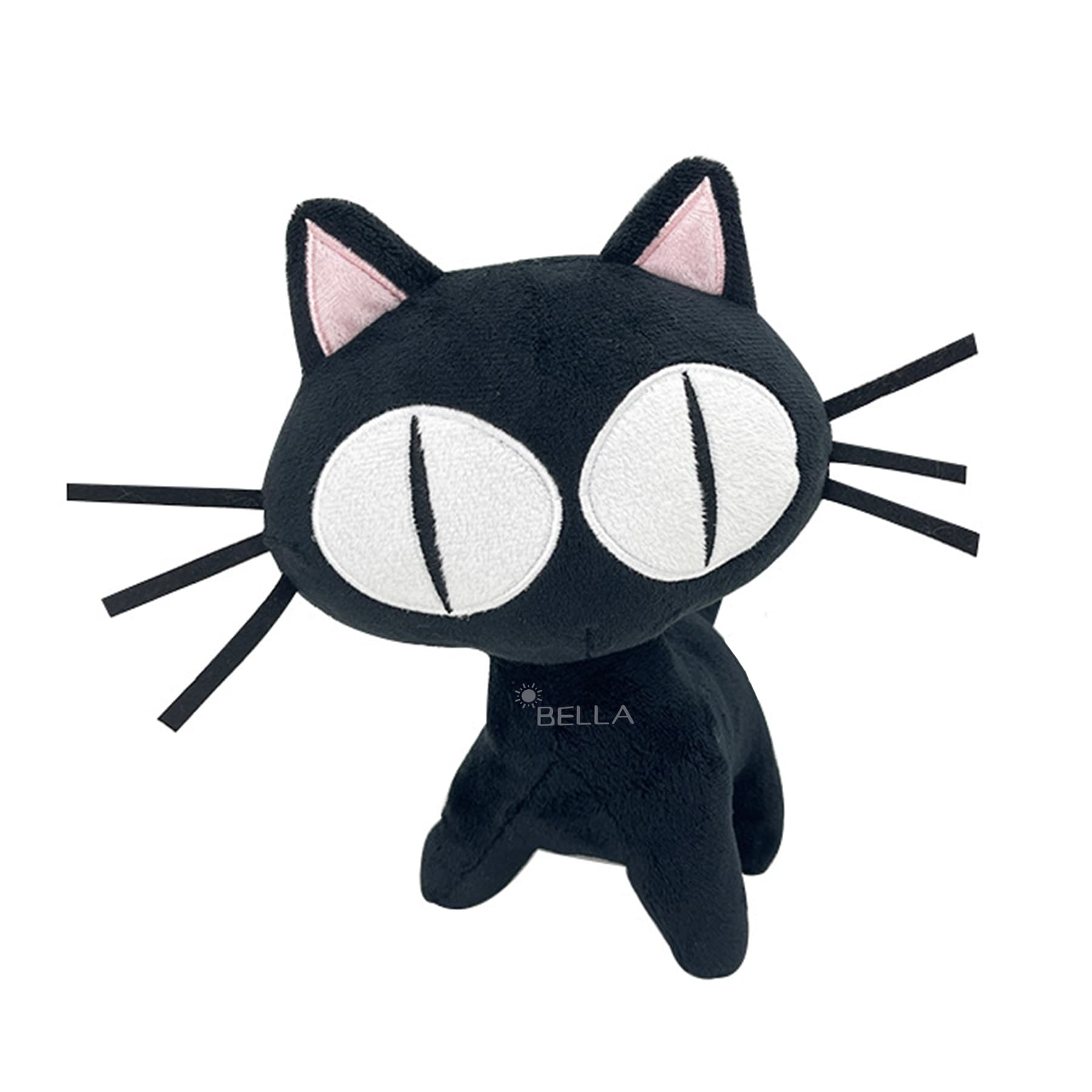 Cotton Black cat plush doll thumbnail 2