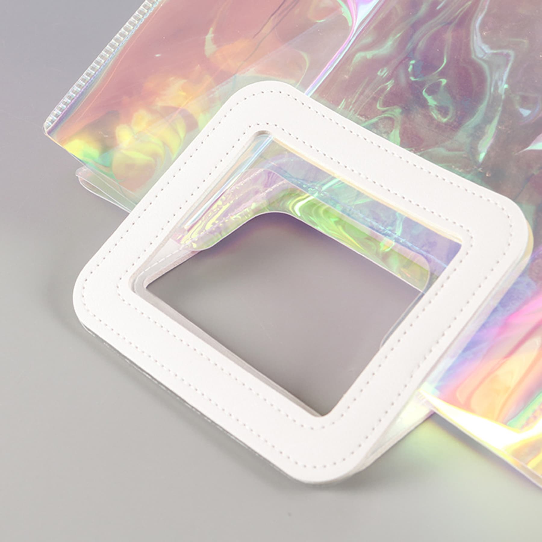 Clear Iridescent Handbag
