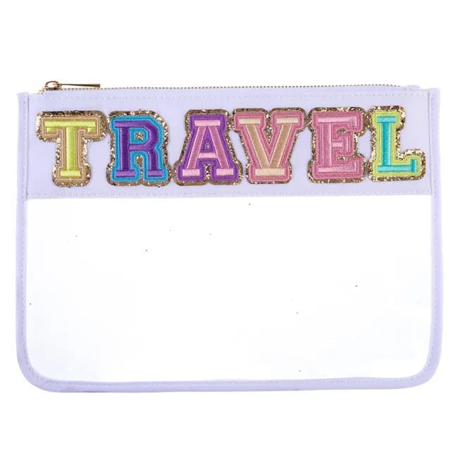 Branded Clear Makeup Waterproof Toiletry Cosmetic Bag thumbnail 2