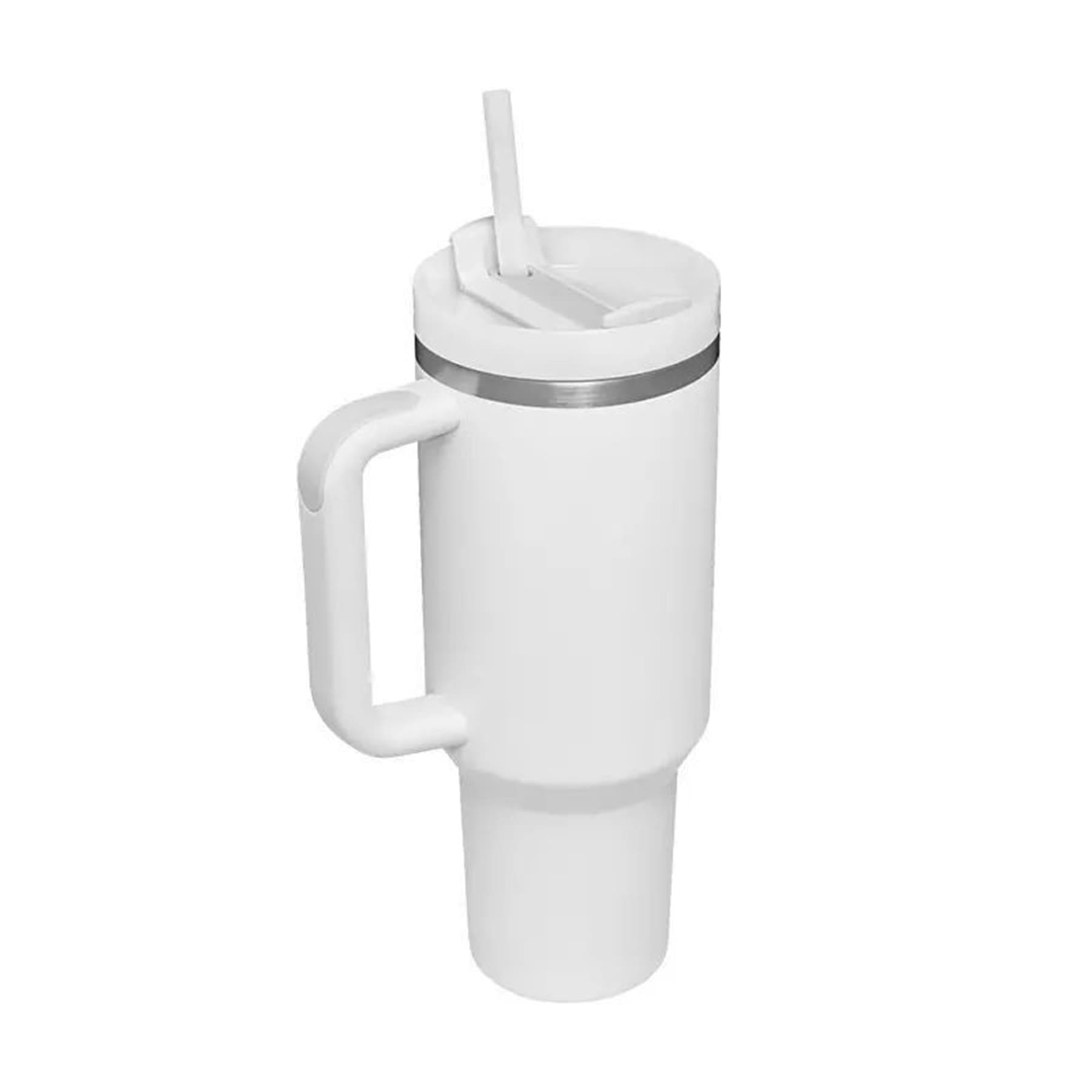 40oz Insulated Stainless Tumbler with Silicone Handle thumbnail 2