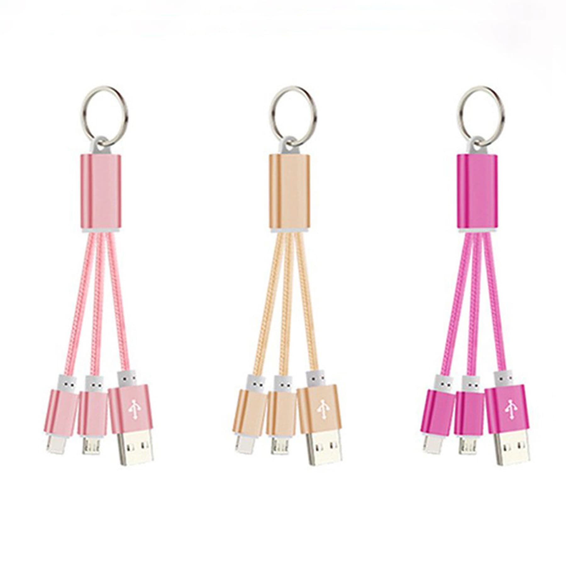 2-In-1 Charging Cable With Key Chain thumbnail 4