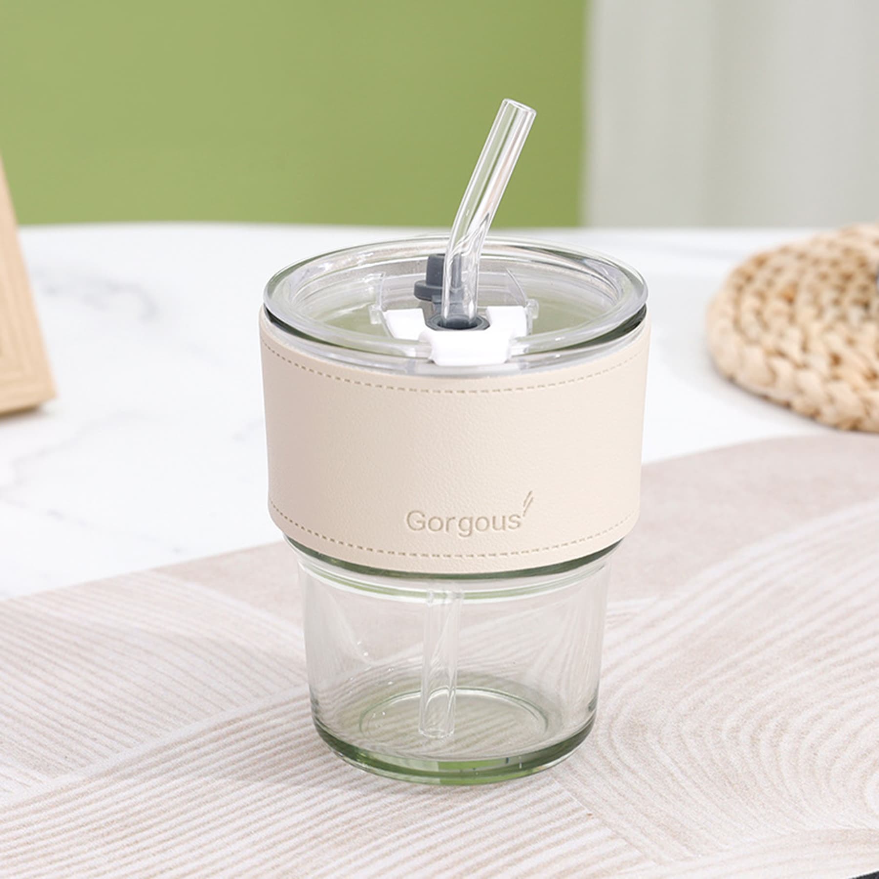 Coffee Cup With Cap And Straw thumbnail 8