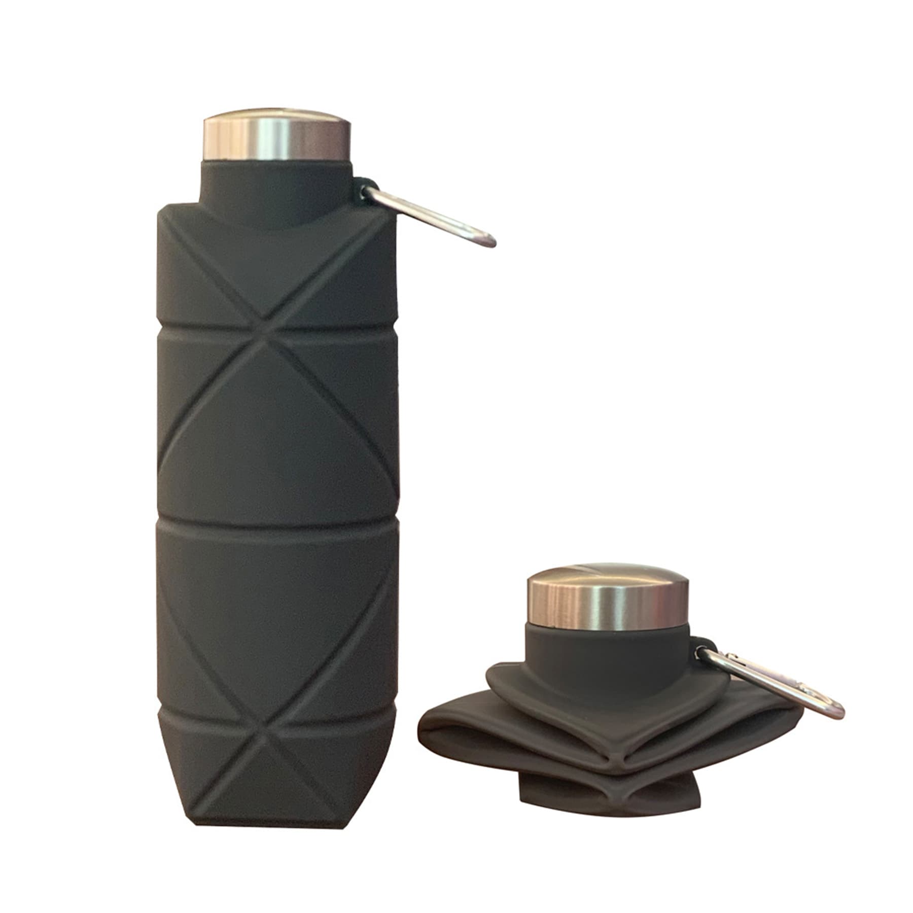 24 Oz Big Capacity Silicone Folding Sprots Water Bottle thumbnail 5