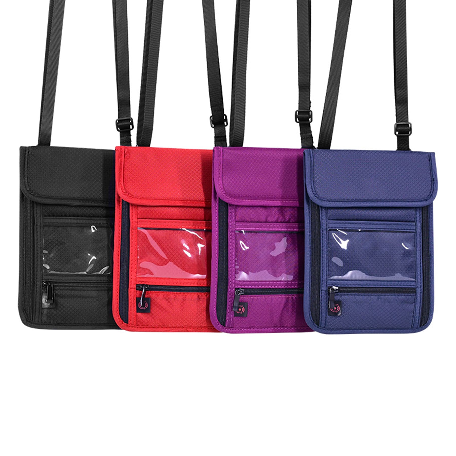 Nylon Multifunction Neck Wallet Badge Holder thumbnail 5