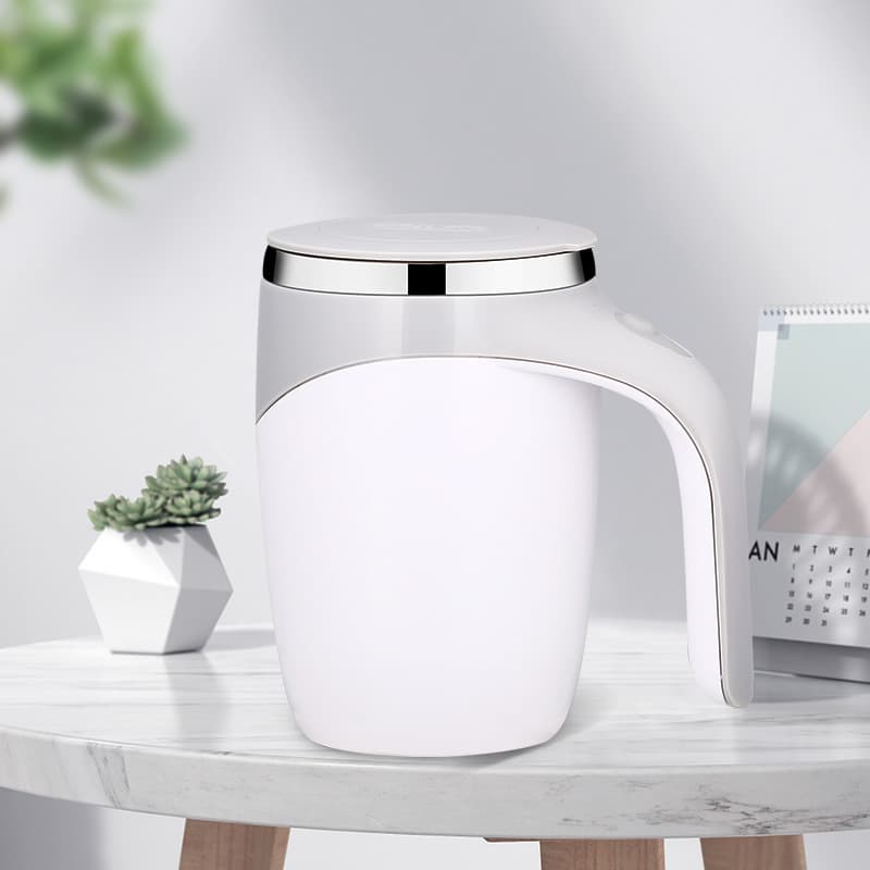 Electric Stainlees Steel Stirring Coffee Mug thumbnail 2