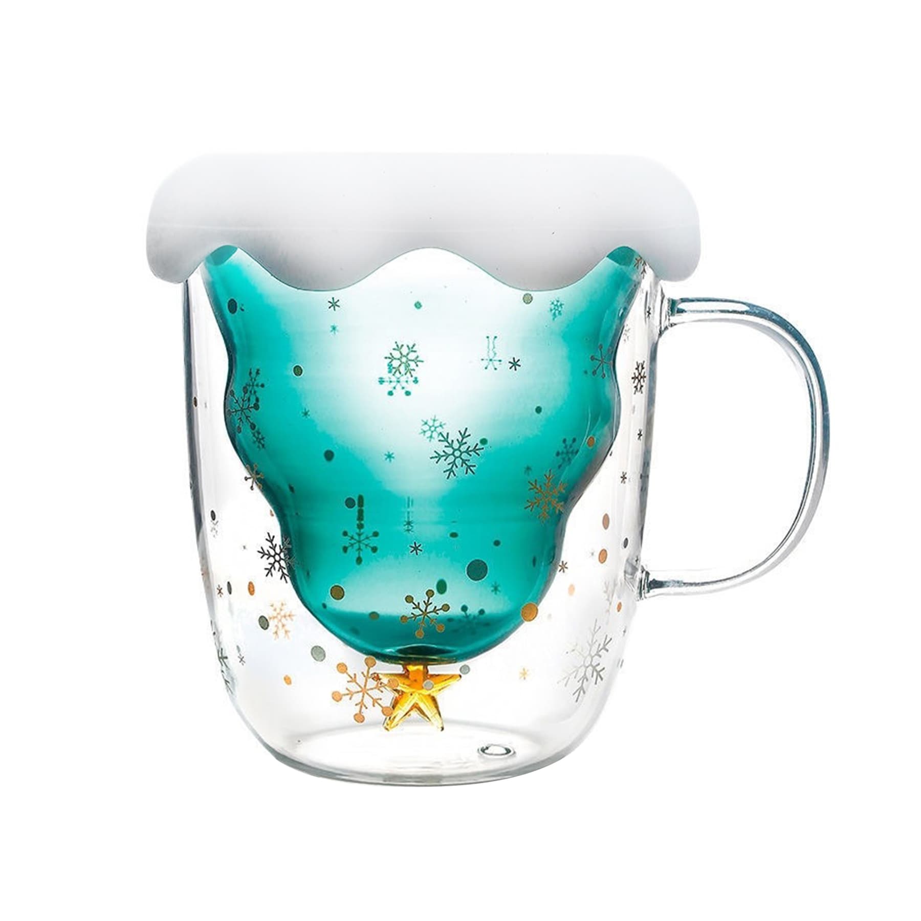 10 Oz Double Wall Christmas Glasses Coffee Mug thumbnail 9