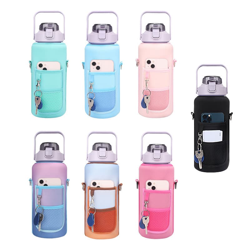 64Oz Water Bottle With Storage Sleeve thumbnail 2