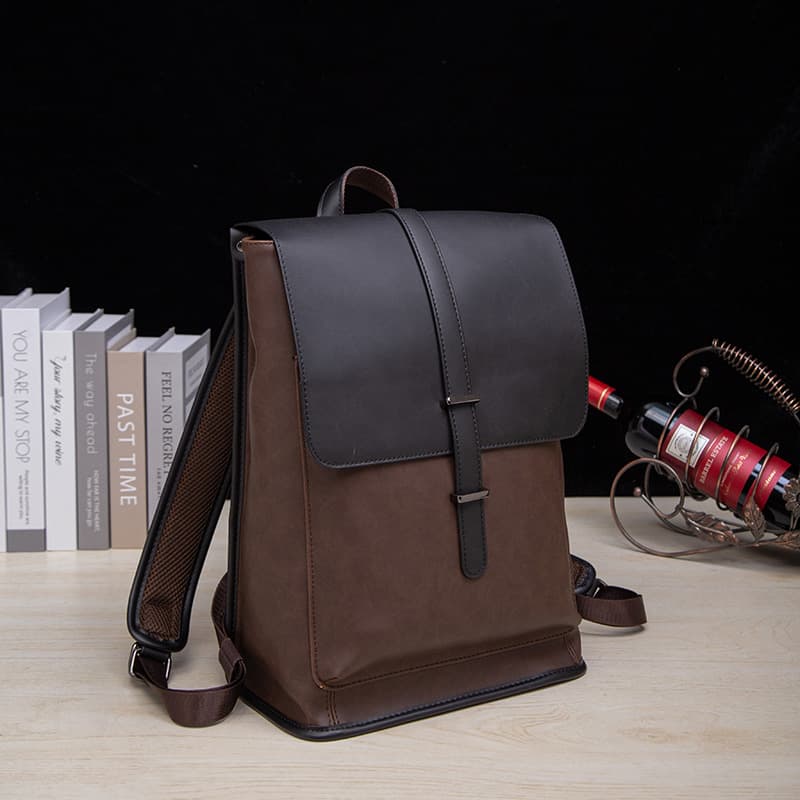 PU Leather Business Bag Backpack For Man thumbnail 3