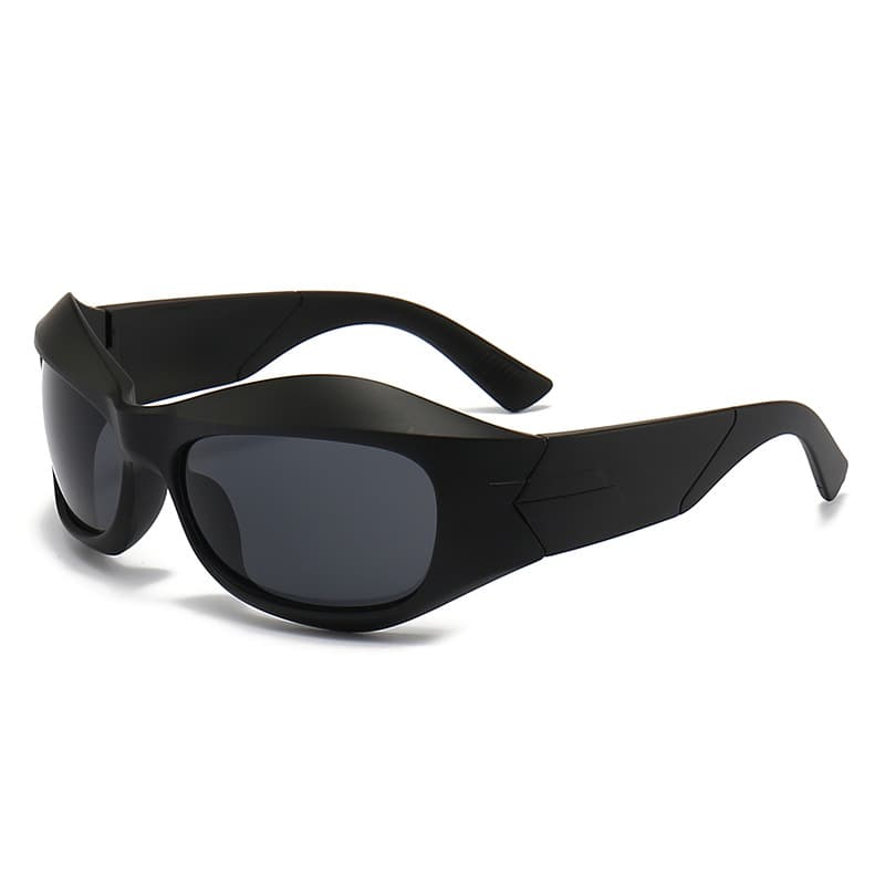 Fashion Y2K Oversized Futuristic Oval Sunglasses thumbnail 3