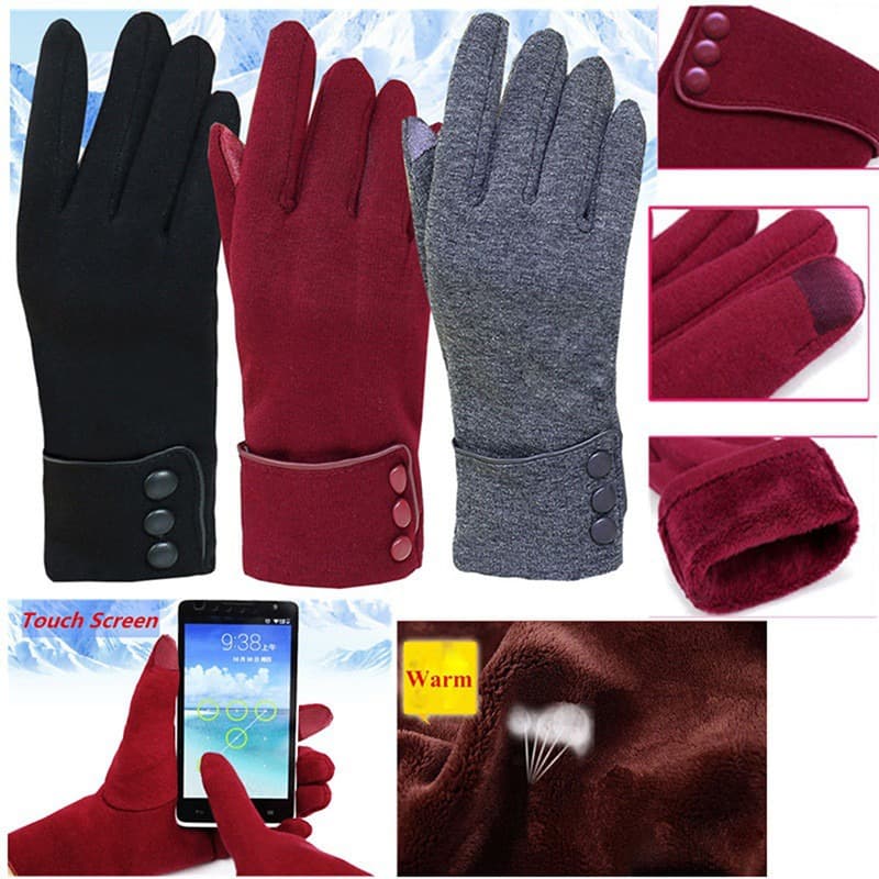 Womens Winter Touchscreen Warm Gloves thumbnail 4