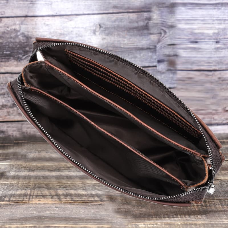 Genuine Leather 8-inch computer Waterproof Messenger Bags thumbnail 3