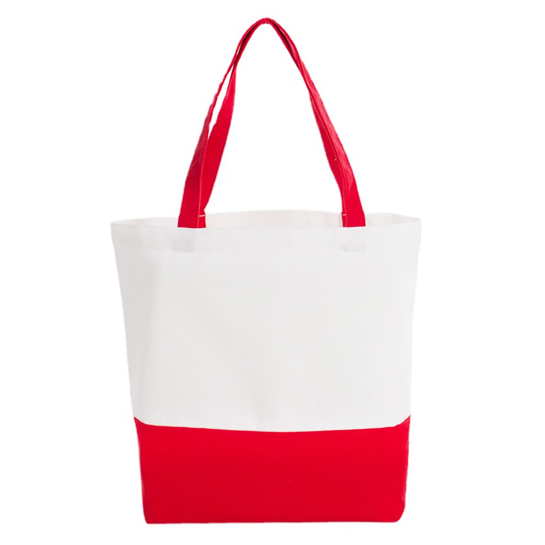 Custom Two-Tone Canvas Tote Bag thumbnail 4