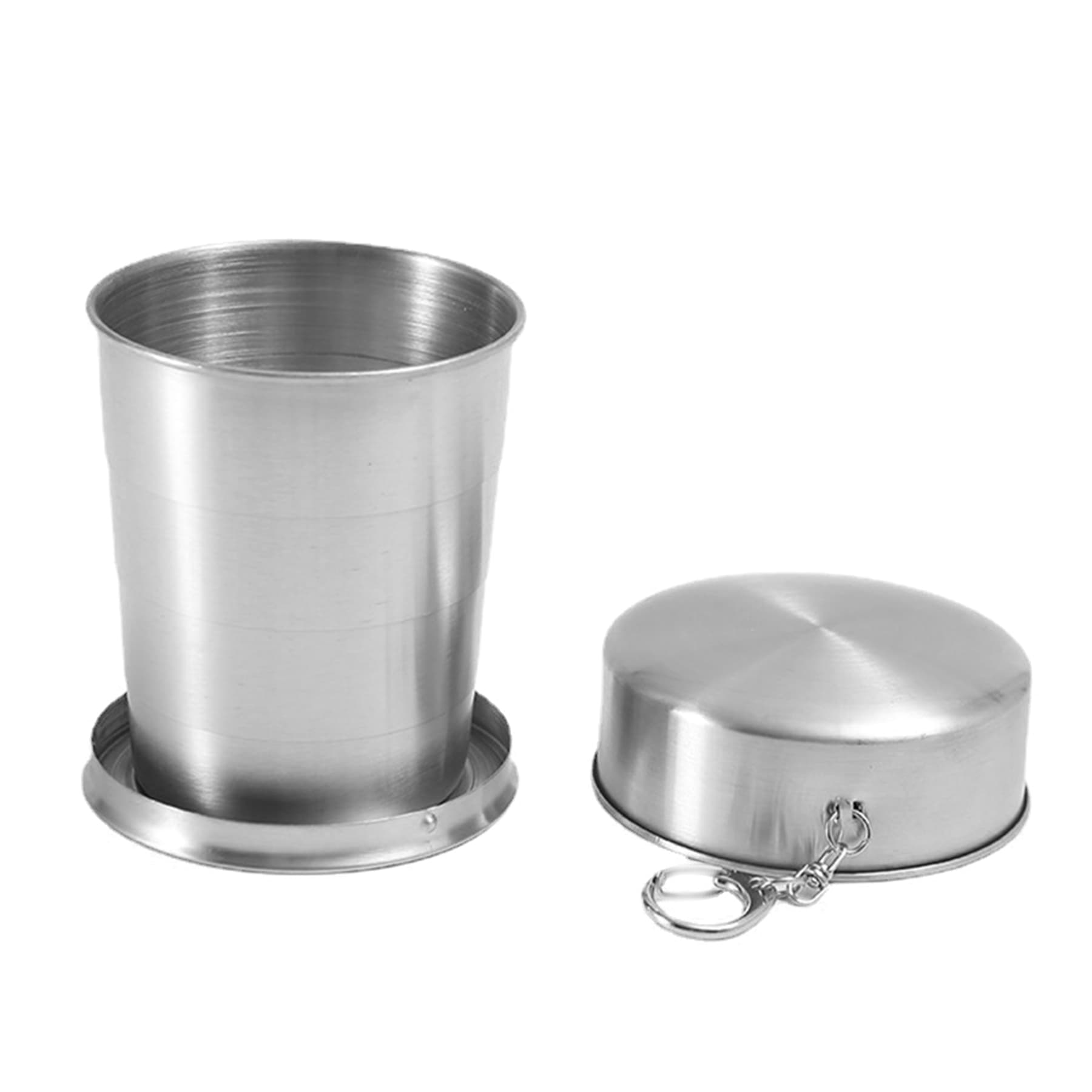 5oz Stainless Steel Travel Folding Cup thumbnail 4