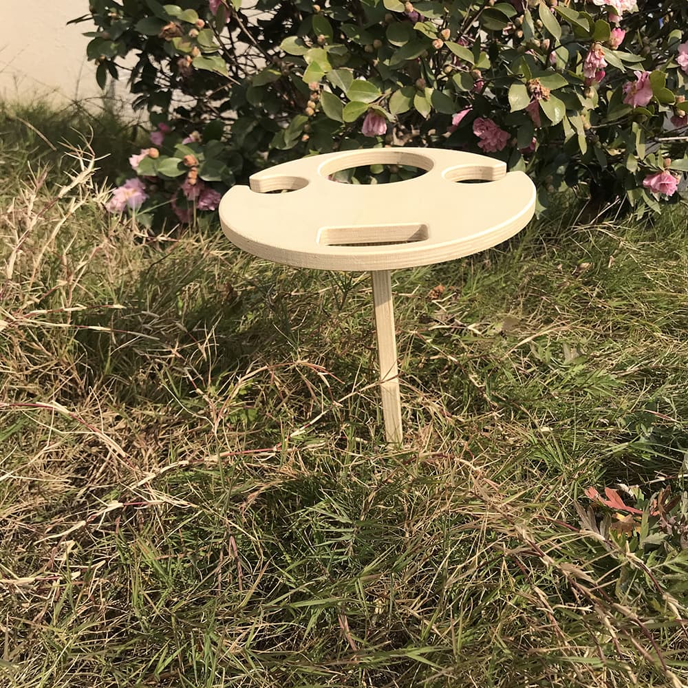 Outdoor Wine Table – Glass Rack