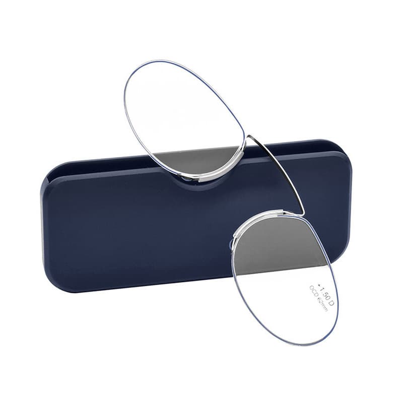 Legless Clamp Nose Reading Glasses With Case thumbnail 3