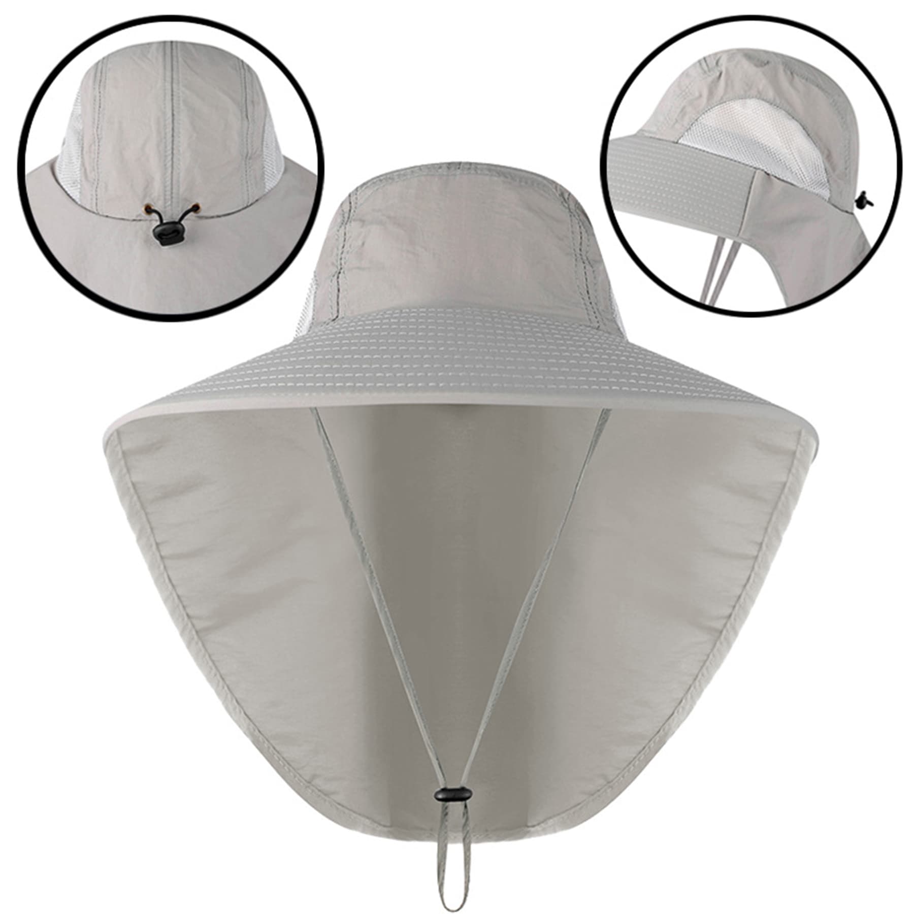 Uv Protection Bucket Hat With Neck Flap thumbnail 2