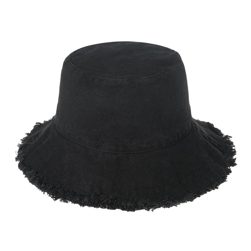 Wide Brim Cotton Sun Bucket Hat thumbnail 4